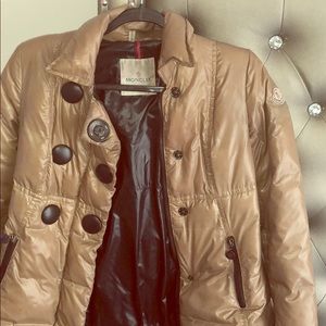 Moncler bubble coat.